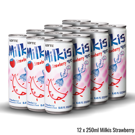 12 Pack of Milkis Strawberry Flavour
